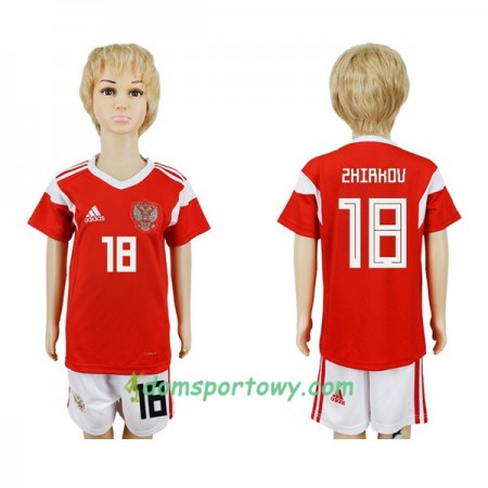 Koszulka Rosja Zhirkov 18 Dziecięcy Domowe Koszulki Piłkarskie Mistrzostwa Świata 2018